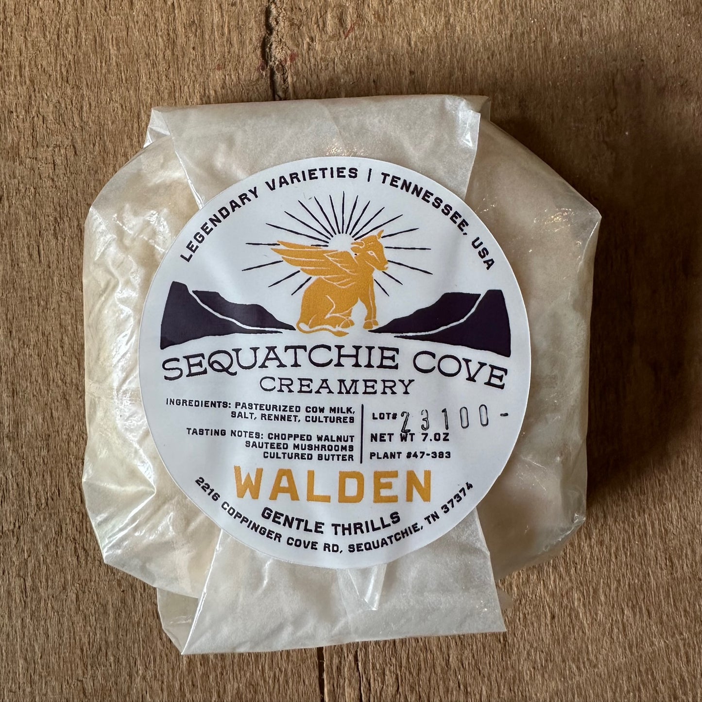 "Walden" Soft Ripened Cheese by Sequatchie Cove