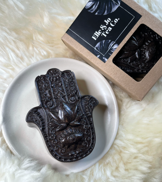 Hamsa Hand Charcoal Rosemary Mint Soap