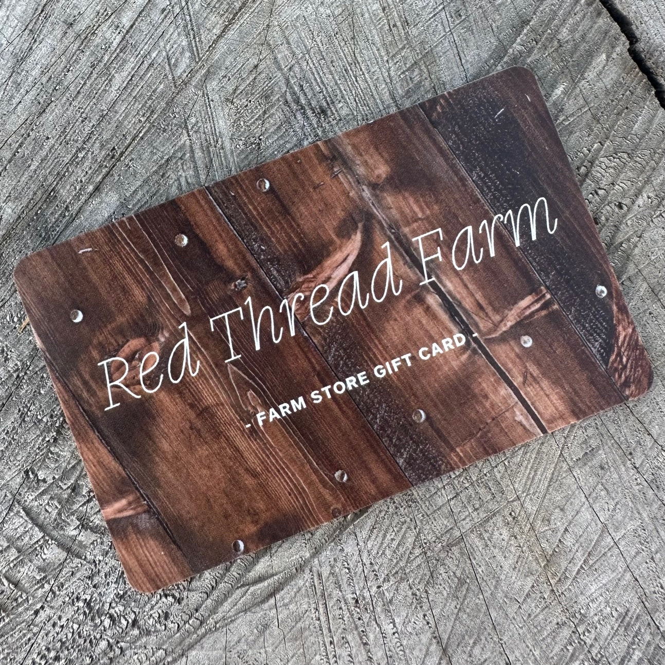 RTF Farm Store Gift Card